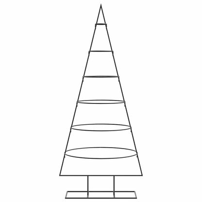vidaXL Metal Christmas Tree for Decoration Black 150 cm