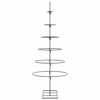 vidaXL Metal Christmas Tree for Decoration Black 150 cm