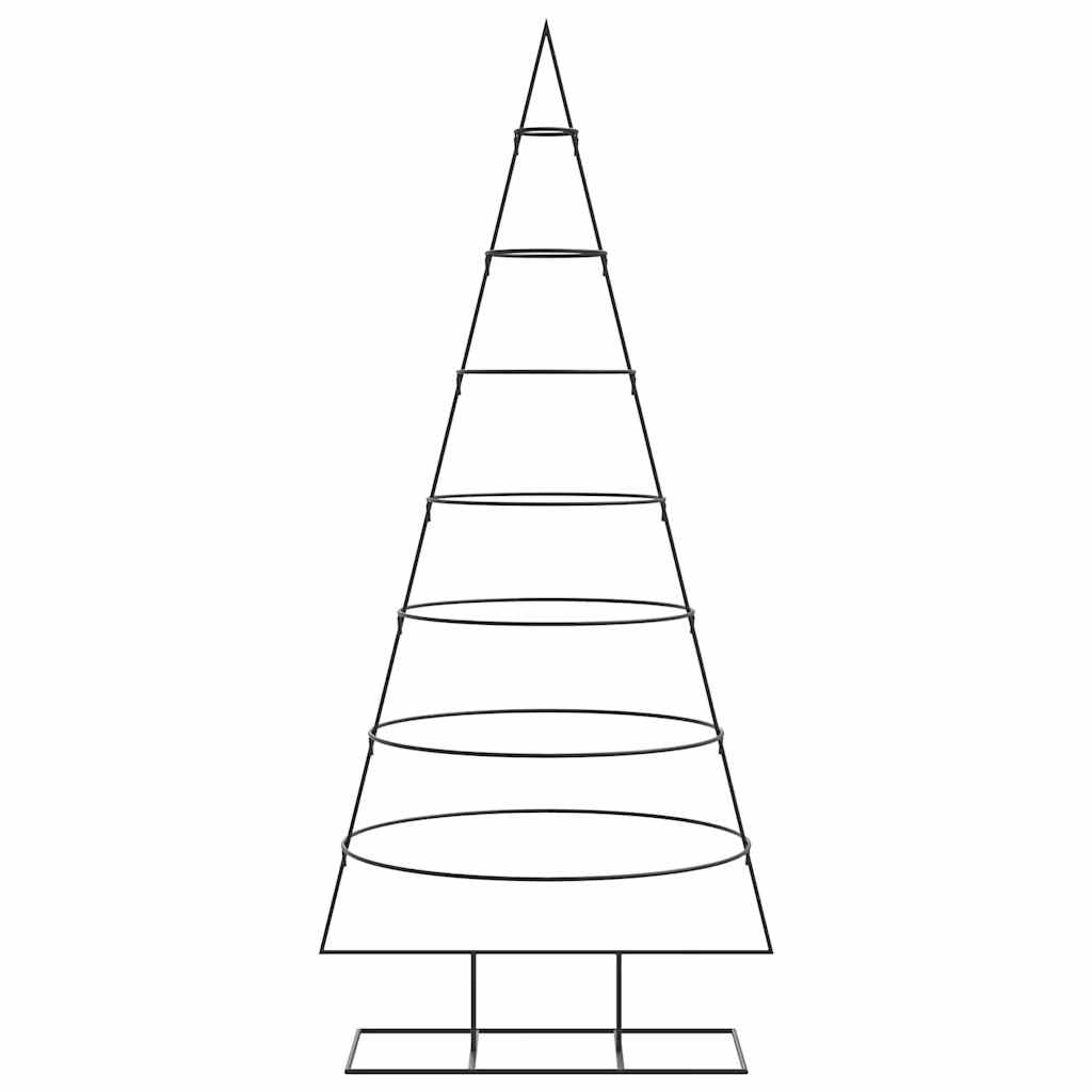 vidaXL Metal Christmas Tree for Decoration Black 180 cm