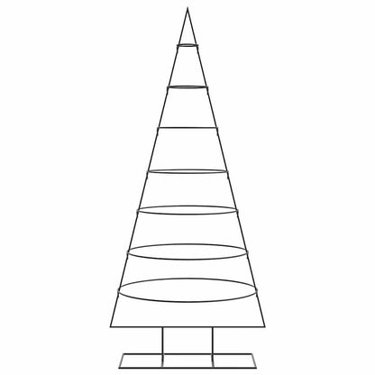 vidaXL Metal Christmas Tree for Decoration Black 180 cm