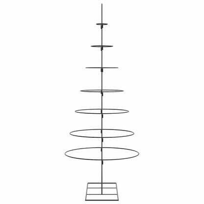 vidaXL Metal Christmas Tree for Decoration Black 180 cm