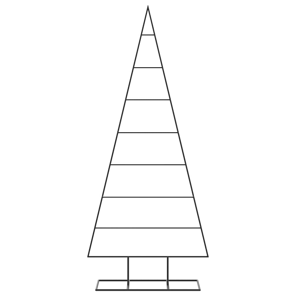 vidaXL Metal Christmas Tree for Decoration Black 150 cm - 56167