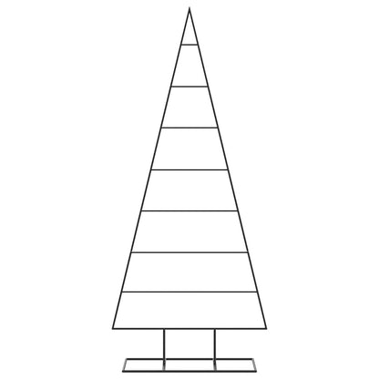 vidaXL Metal Christmas Tree for Decoration Black 150 cm - 56167