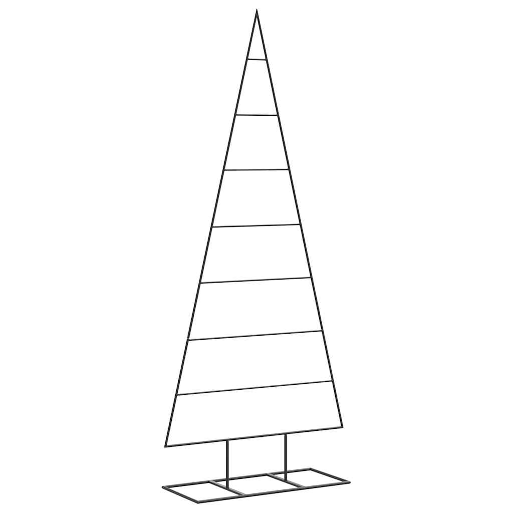 vidaXL Metal Christmas Tree for Decoration Black 150 cm - 56167