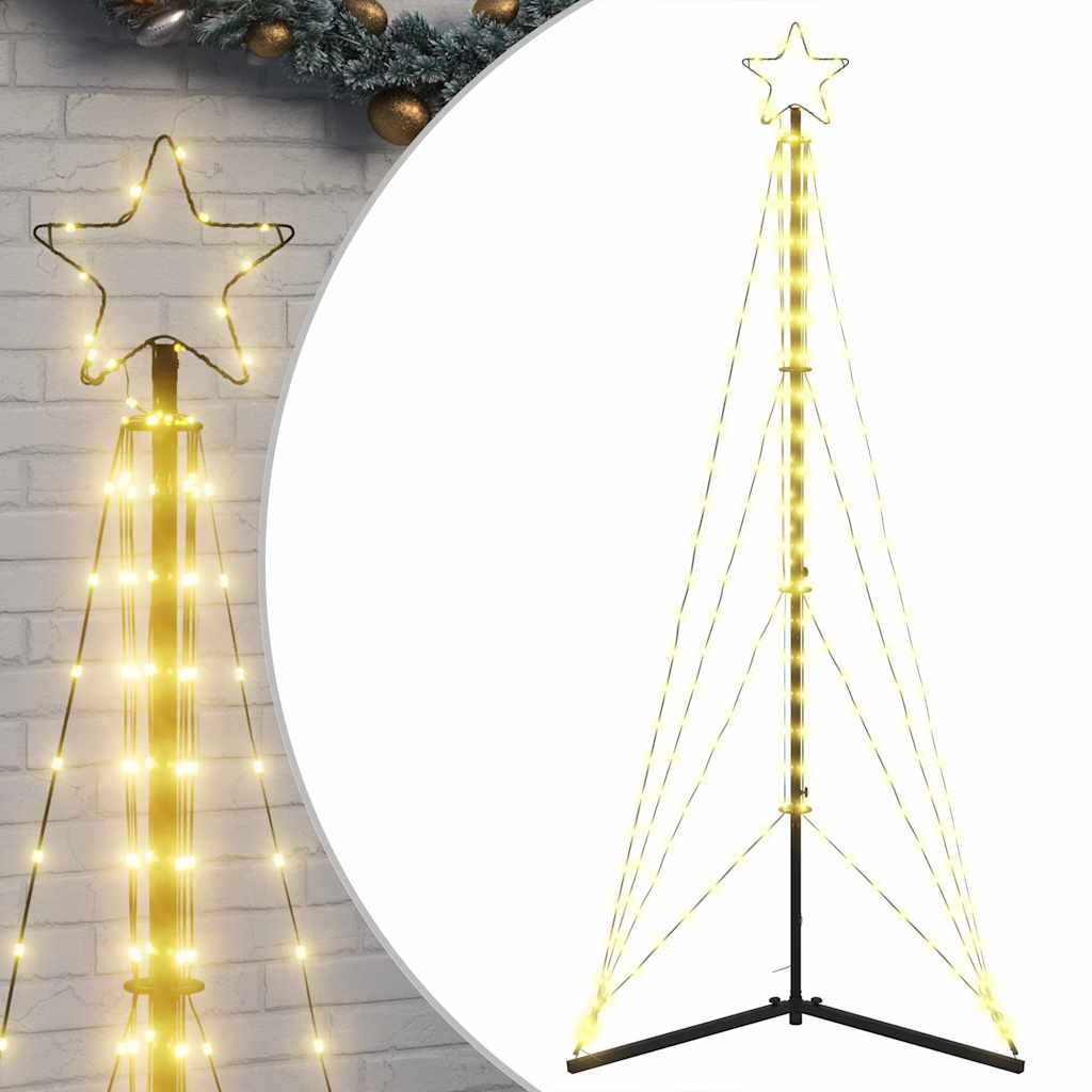 vidaXL LED Christmas Tree 363 LEDs Warm White 182 cm - 180 cm - 55466