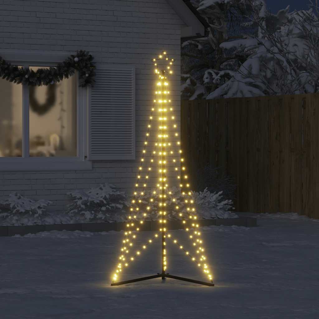 vidaXL LED Christmas Tree 363 LEDs Warm White 182 cm - 180 cm - 55466