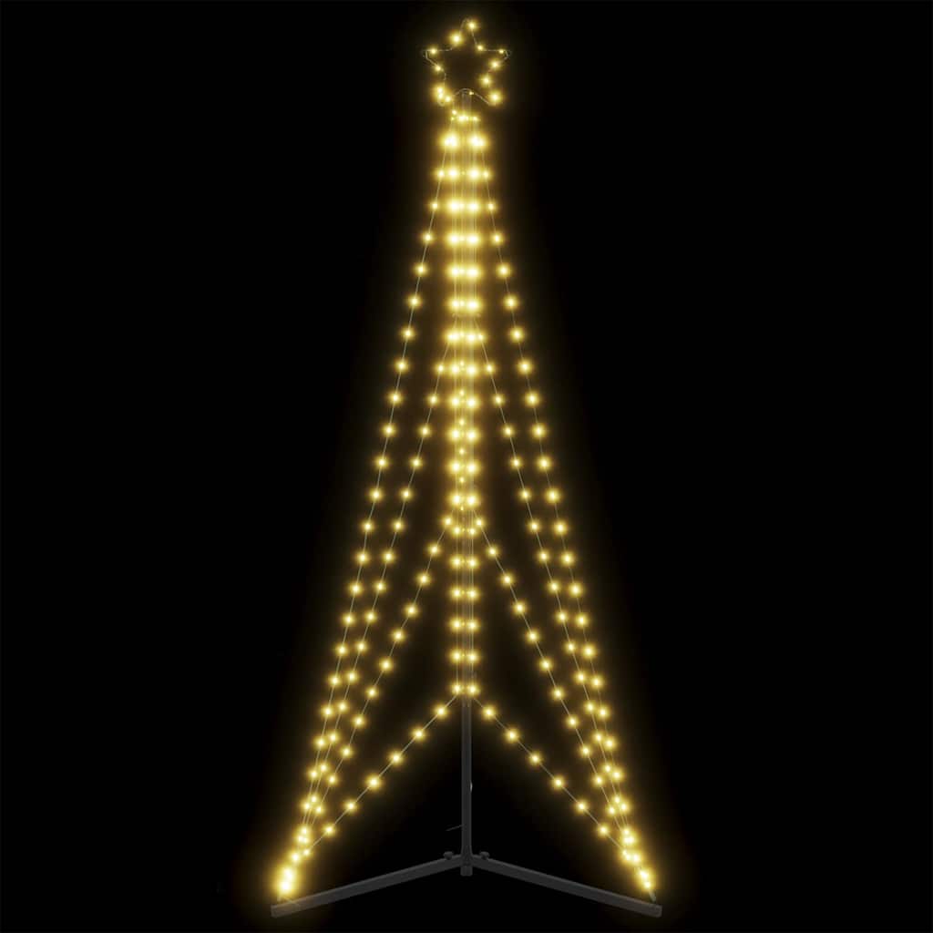 vidaXL LED Christmas Tree 363 LEDs Warm White 182 cm - 180 cm - 55466