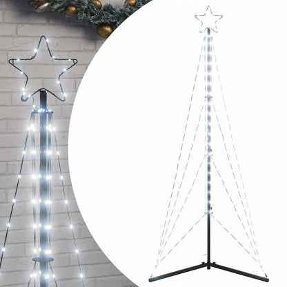 vidaXL LED Christmas Tree 363 LEDs Cold White 182 cm - 180 cm - 55473