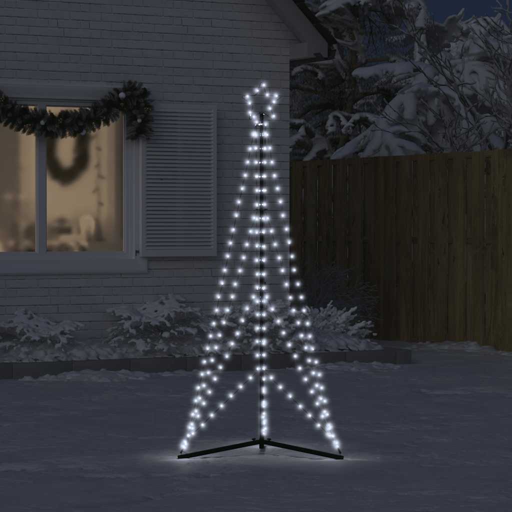 vidaXL LED Christmas Tree 363 LEDs Cold White 182 cm - 180 cm - 55473