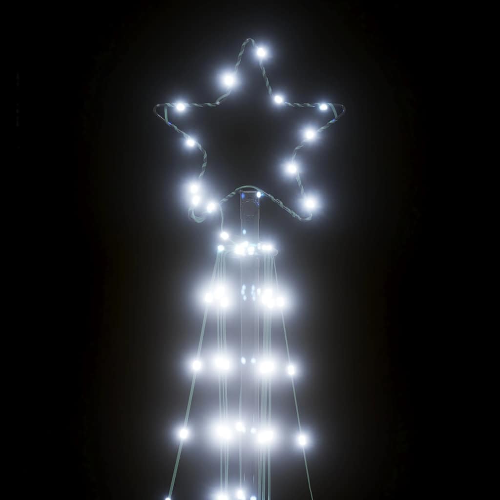 vidaXL LED Christmas Tree 363 LEDs Cold White 182 cm - 180 cm - 55473