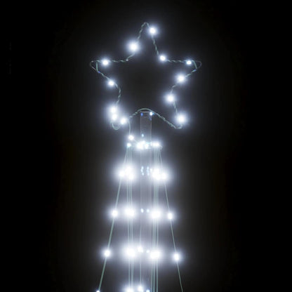 vidaXL LED Christmas Tree 363 LEDs Cold White 182 cm - 180 cm - 55473