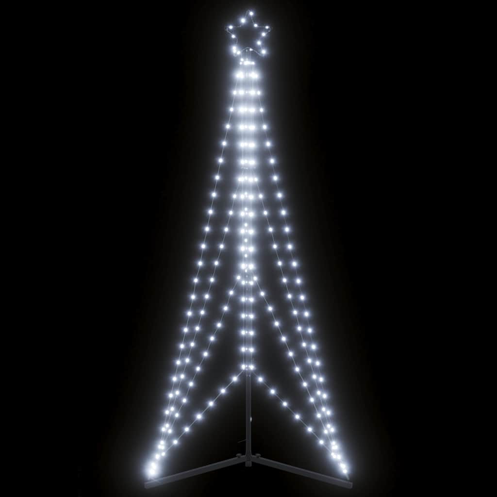 vidaXL LED Christmas Tree 363 LEDs Cold White 182 cm - 180 cm - 55473
