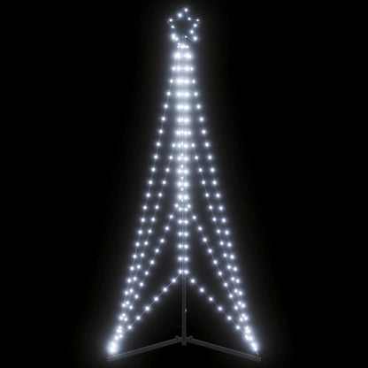 vidaXL LED Christmas Tree 363 LEDs Cold White 182 cm - 180 cm - 55473