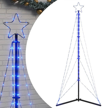 vidaXL LED Christmas Tree 363 LEDs Blue 182 cm - 180 cm