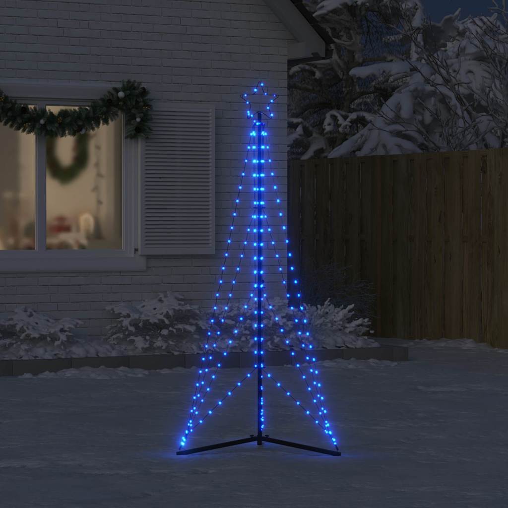 vidaXL LED Christmas Tree 363 LEDs Blue 182 cm - 180 cm