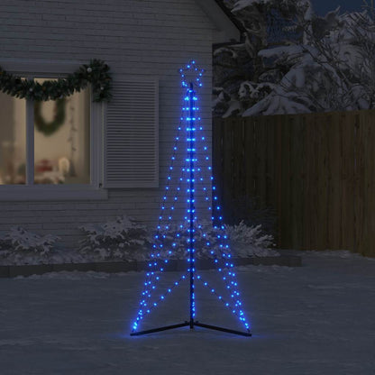 vidaXL LED Christmas Tree 363 LEDs Blue 182 cm - 180 cm
