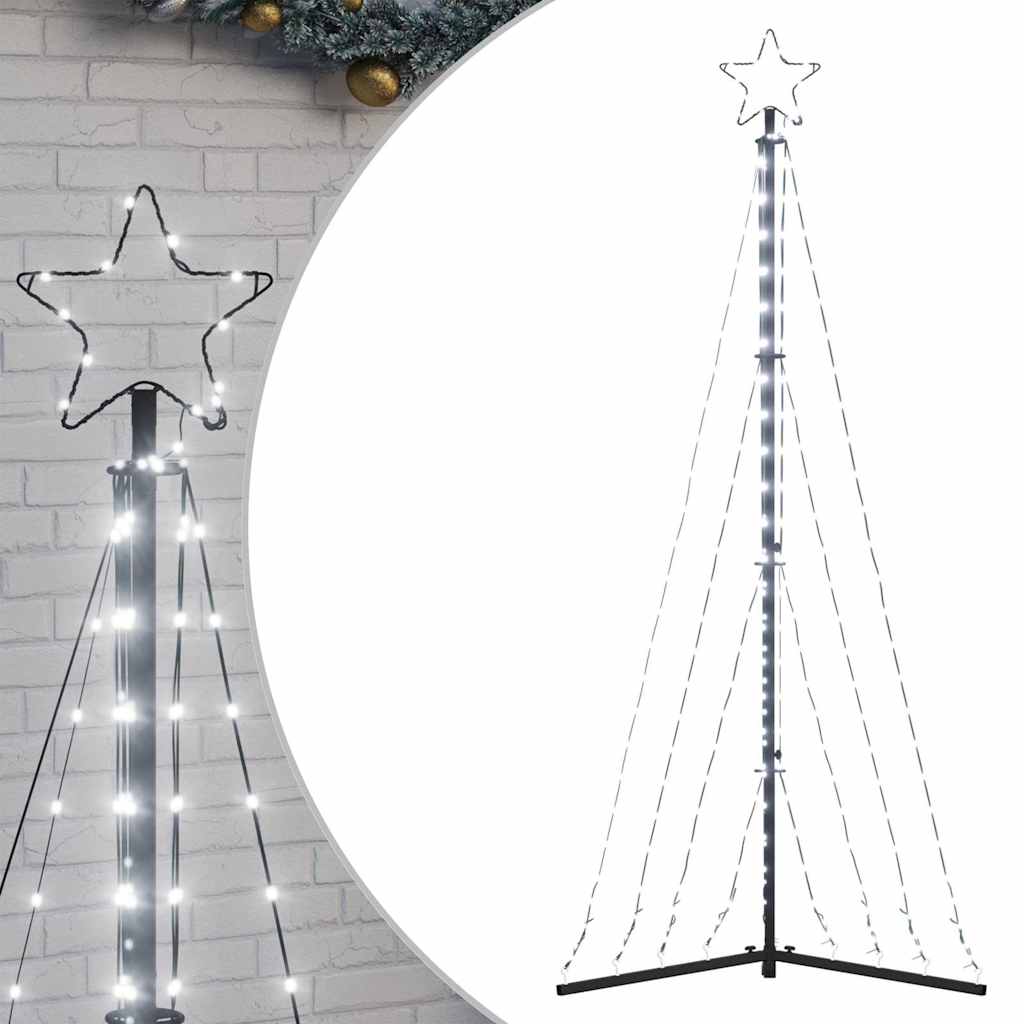 vidaXL LED Christmas Tree 339 LEDs Cold White 187 cm - 180 cm