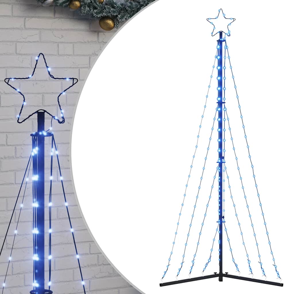 vidaXL LED Christmas Tree 339 LEDs Blue 187 cm - 180 cm