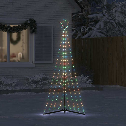 vidaXL LED Christmas Tree 339 LEDs Colorful 187 cm - Multicolour - 180 cm