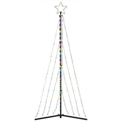 vidaXL LED Christmas Tree 339 LEDs Colorful 187 cm - Multicolour - 180 cm