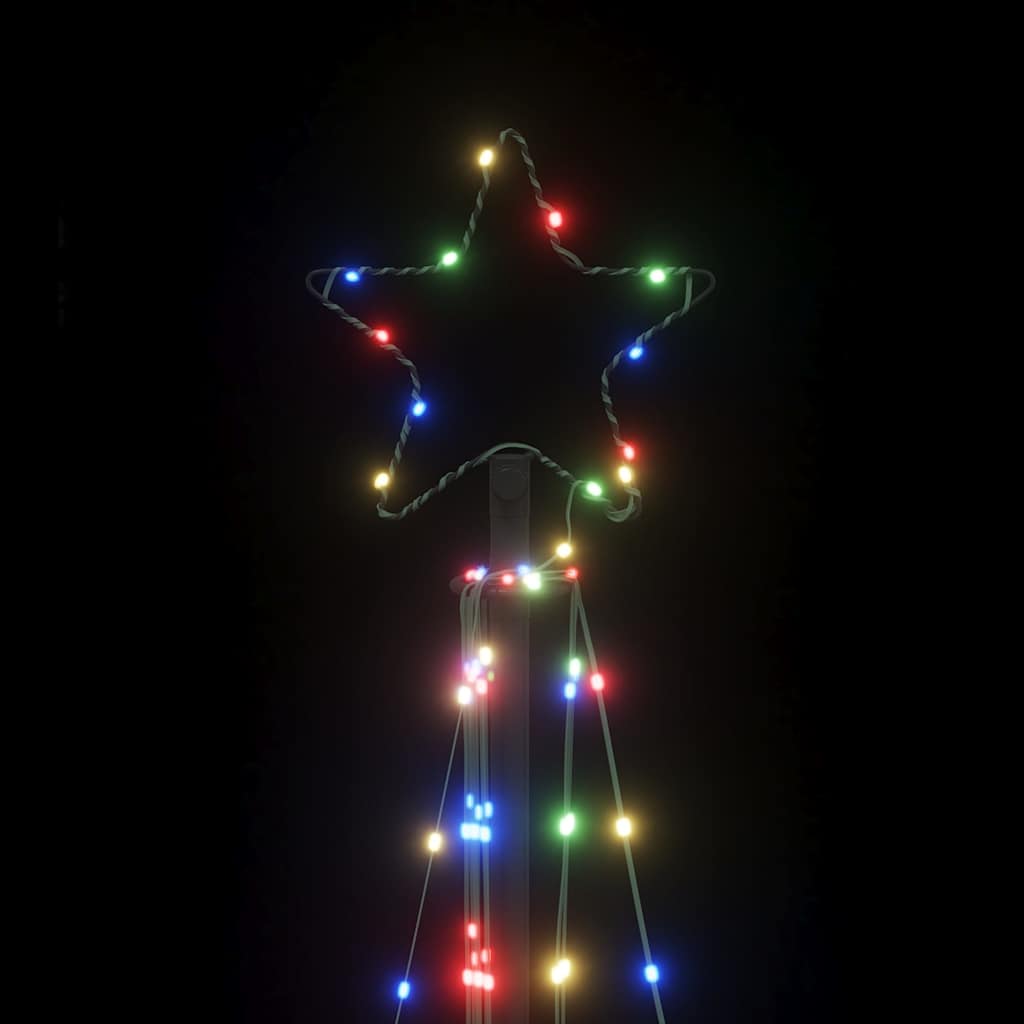vidaXL LED Christmas Tree 339 LEDs Colorful 187 cm - Multicolour - 180 cm