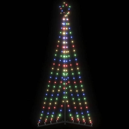 vidaXL LED Christmas Tree 339 LEDs Colorful 187 cm - Multicolour - 180 cm