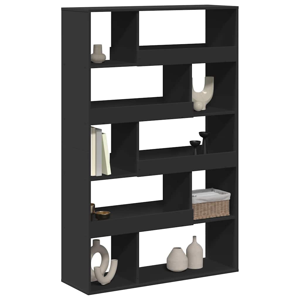 vidaXL Bookcase Black 100x33x156,5 cm Engineered Wood
