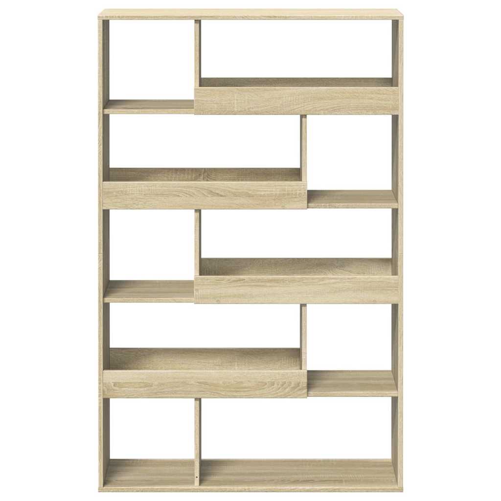 vidaXL Bookcase Sonoma Oak 100x33x156,5 cm Engineered Wood - Brown