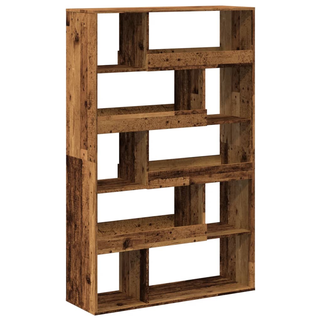 vidaXL Bookcase Old Wood 100x33x156,5 cm Engineered Wood - Brown - Large