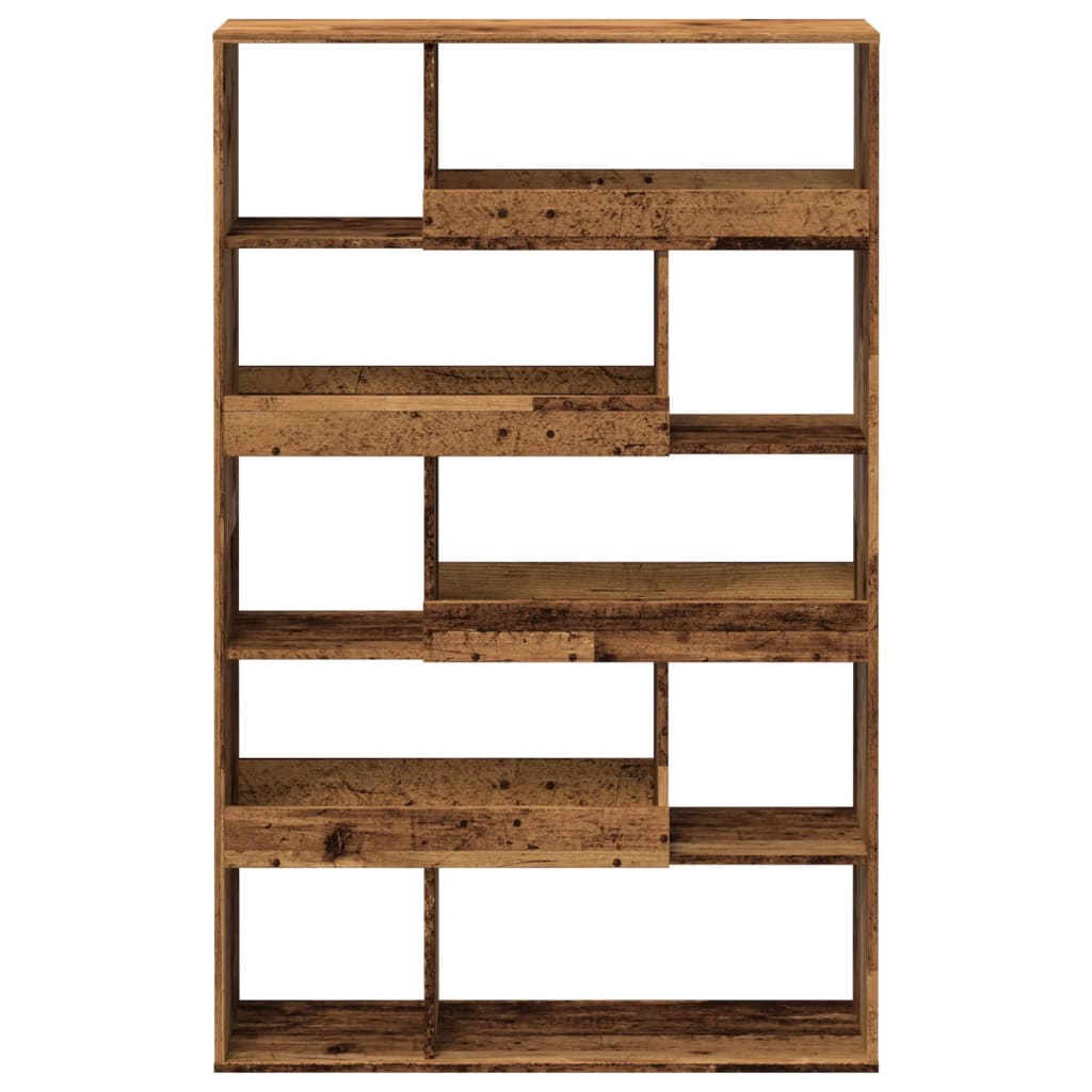 vidaXL Bookcase Old Wood 100x33x156,5 cm Engineered Wood - Brown - Large