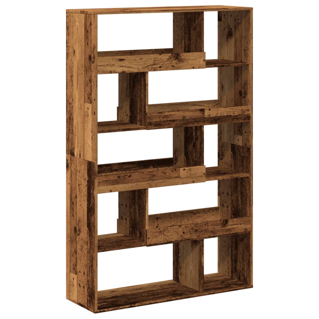 vidaXL Bookcase Old Wood 100x33x156,5 cm Engineered Wood - Brown - Large
