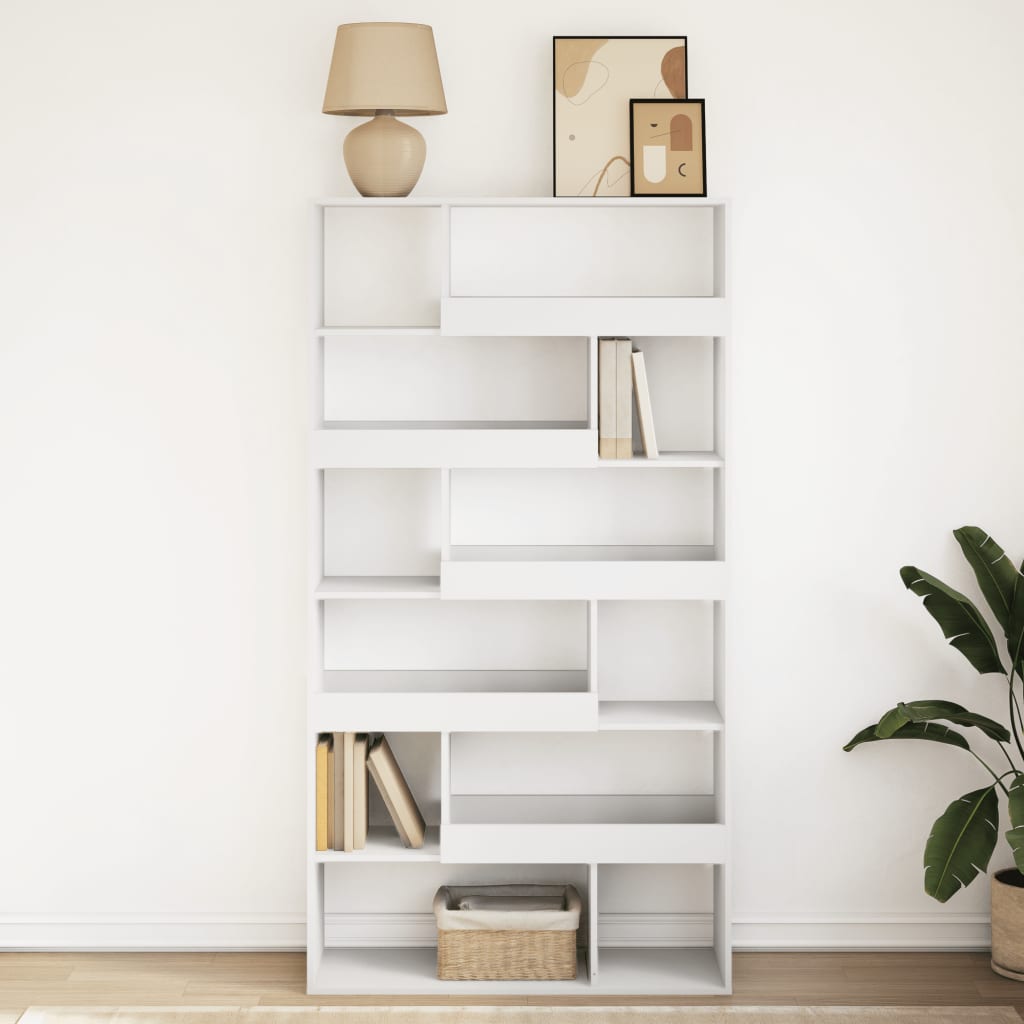 vidaXL Bookcase White 100x33x187,5 cm Engineered Wood