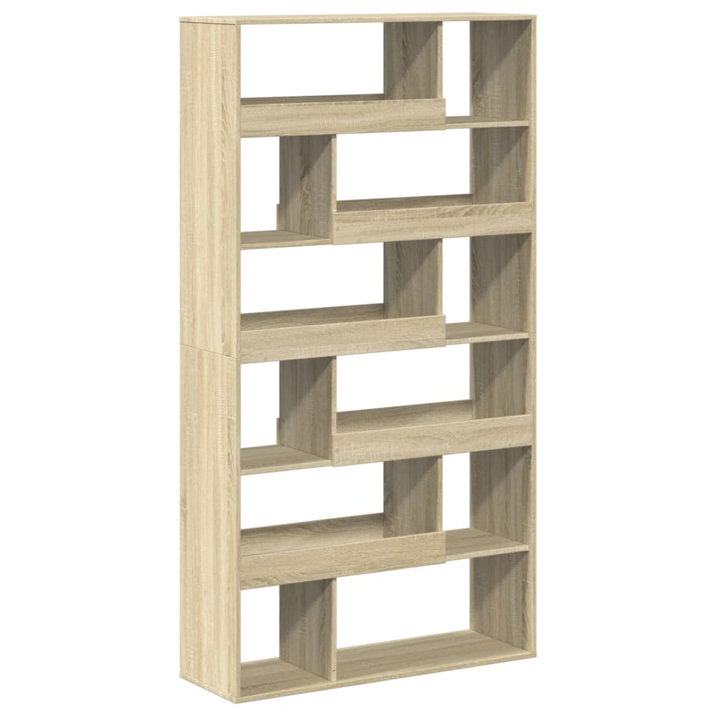 vidaXL Bookcase Sonoma Oak 100x33x187,5 cm Engineered Wood - Brown