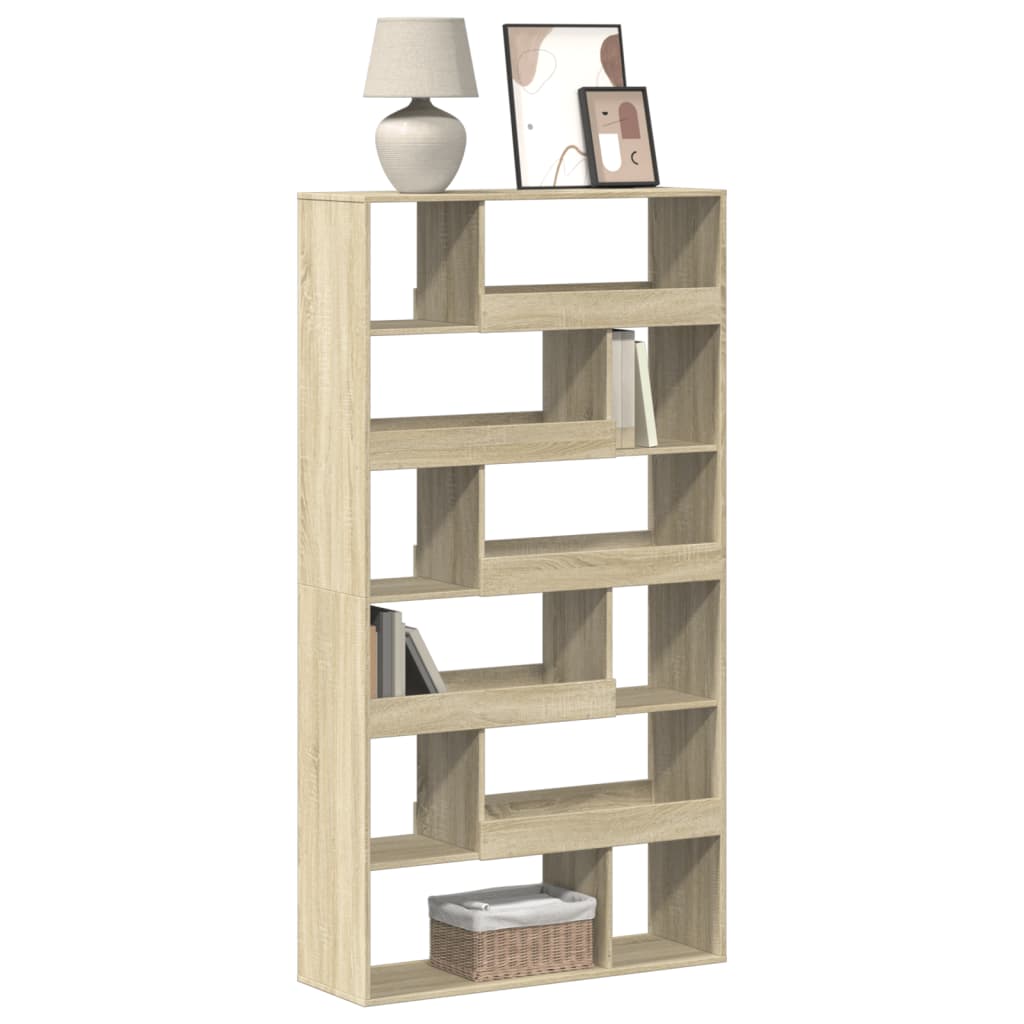 vidaXL Bookcase Sonoma Oak 100x33x187,5 cm Engineered Wood - Brown