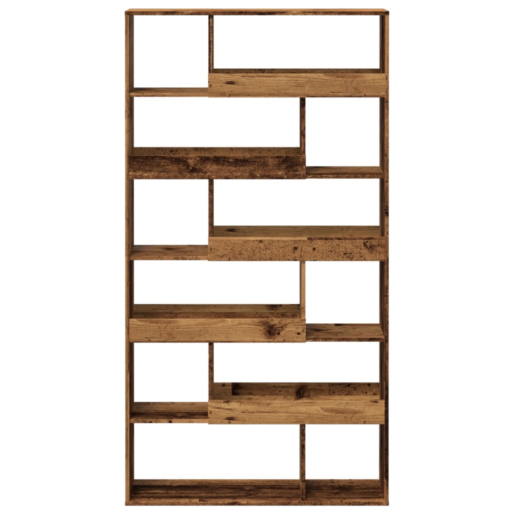 vidaXL Bookcase Old Wood 100x33x187,5 cm Engineered Wood - Brown