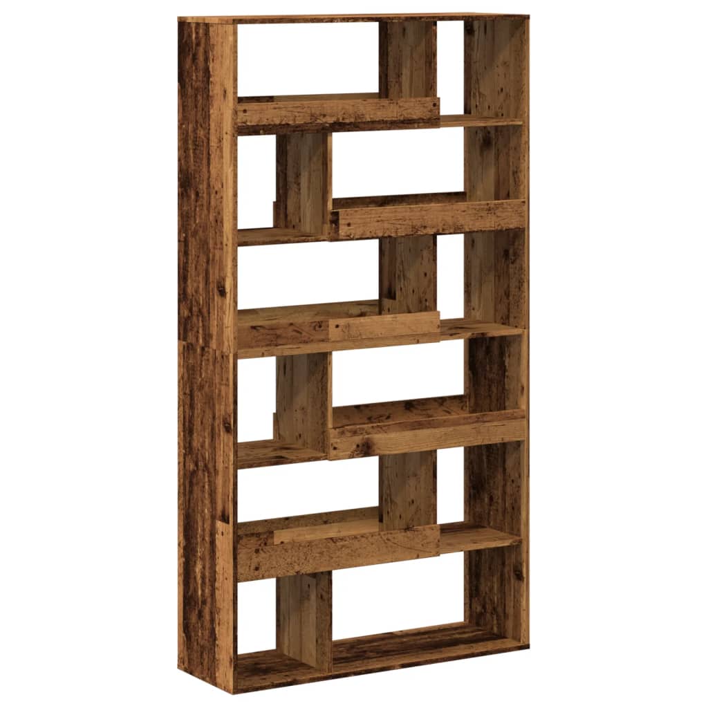 vidaXL Bookcase Old Wood 100x33x187,5 cm Engineered Wood - Brown
