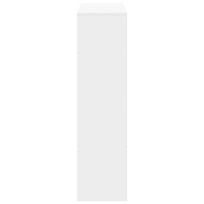vidaXL Bookcase White 100x33x125.5 cm Engineered Wood