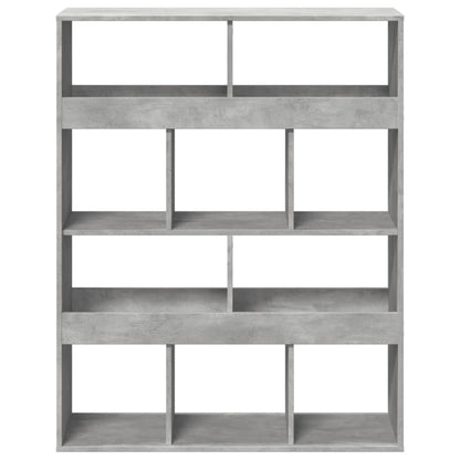 vidaXL Bookcase Concrete Grey 100x33x125.5 cm Engineered Wood