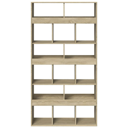 vidaXL Bookcase Sonoma Oak 100x33x187.5 cm Engineered Wood - Brown