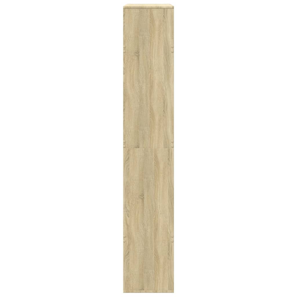 vidaXL Bookcase Sonoma Oak 100x33x187.5 cm Engineered Wood - Brown