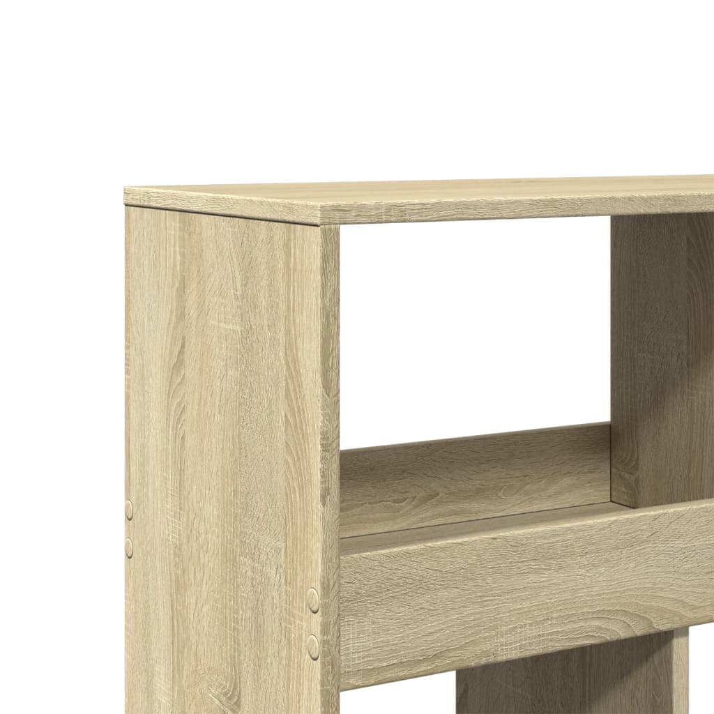 vidaXL Bookcase Sonoma Oak 100x33x187.5 cm Engineered Wood - Brown
