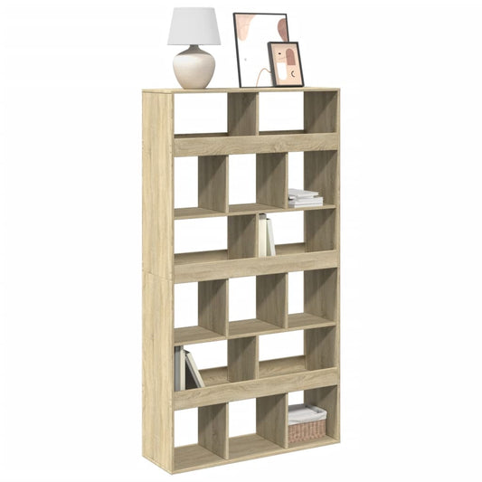 vidaXL Bookcase Sonoma Oak 100x33x187.5 cm Engineered Wood - Brown