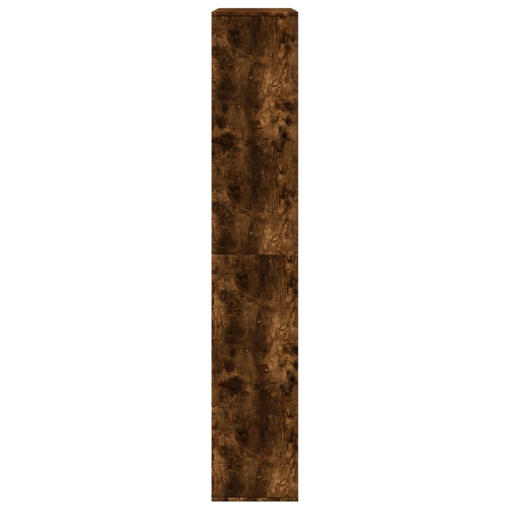 vidaXL Bookcase Smoked Oak 100x33x187.5 cm Engineered Wood - Brown