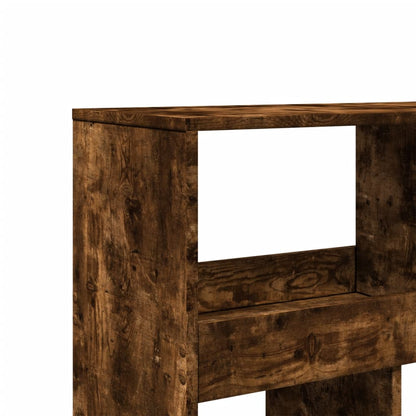 vidaXL Bookcase Smoked Oak 100x33x187.5 cm Engineered Wood - Brown
