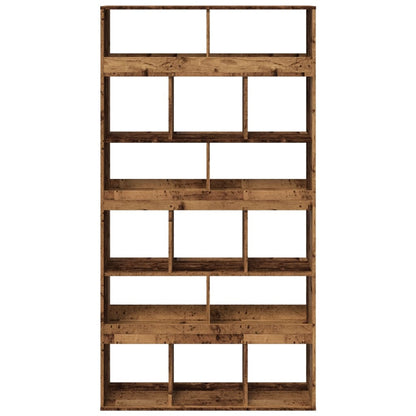 vidaXL Bookcase Old Wood 100x33x187.5 cm Engineered Wood - Brown