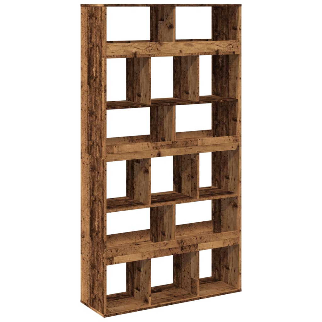 vidaXL Bookcase Old Wood 100x33x187.5 cm Engineered Wood - Brown