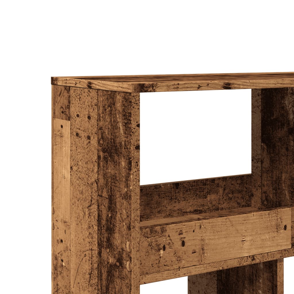 vidaXL Bookcase Old Wood 100x33x187.5 cm Engineered Wood - Brown