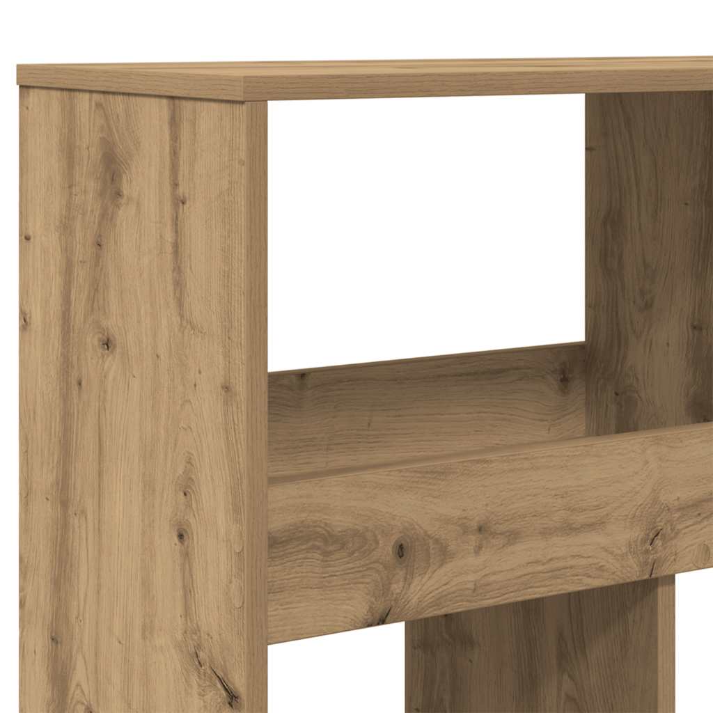 vidaXL Bookcase Artisan Oak 100x33x187.5 cm Engineered Wood - Brown