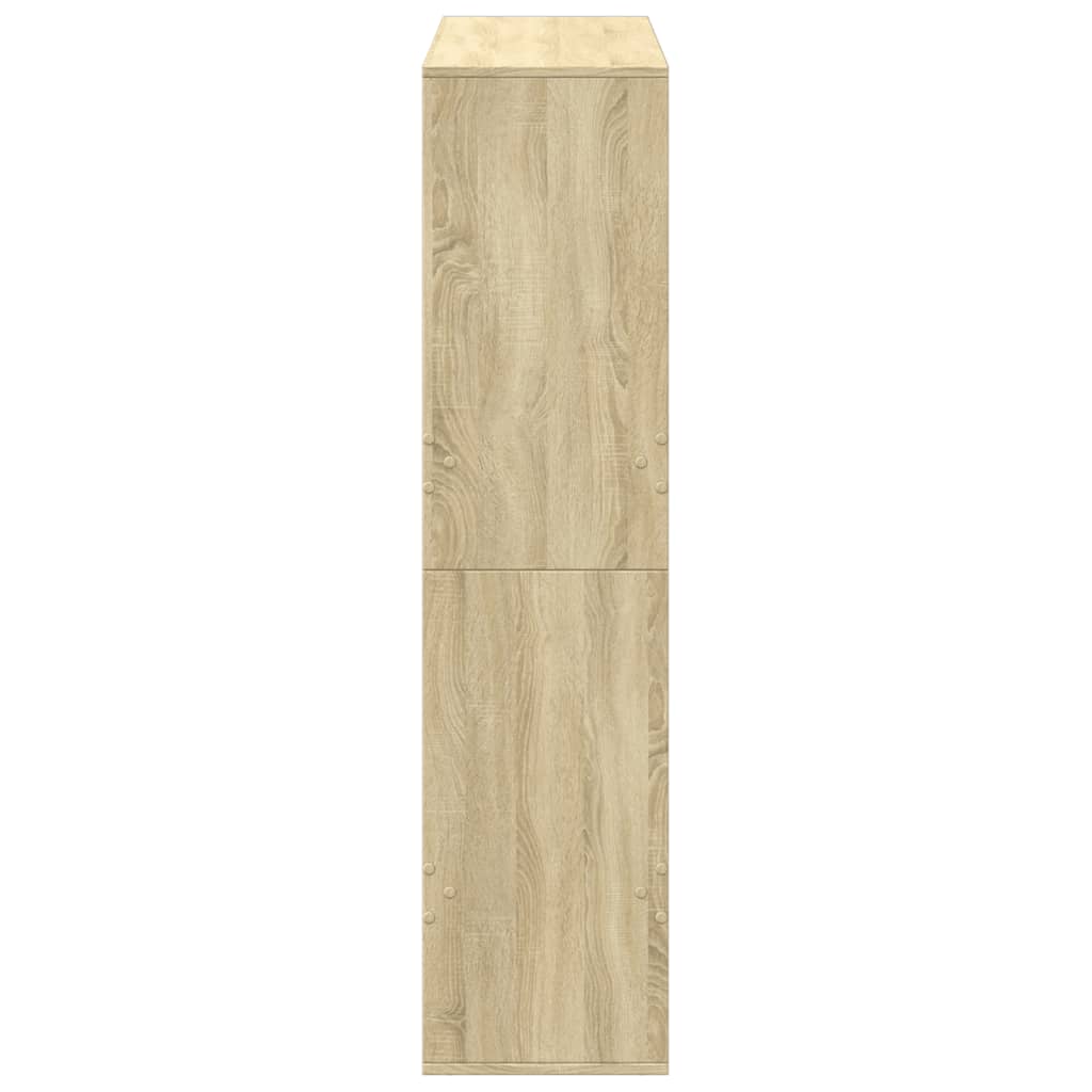 vidaXL Bookcase Sonoma Oak 100x33x135 cm Engineered Wood - Brown