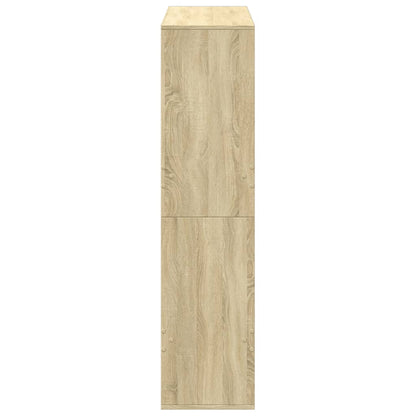 vidaXL Bookcase Sonoma Oak 100x33x135 cm Engineered Wood - Brown